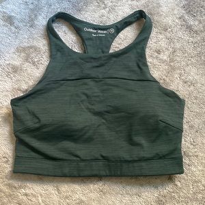 Outdoor Voices tech sweat exercise crop top